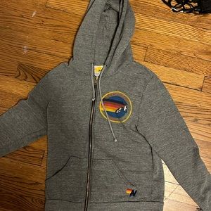 Gray Aviator Nation zip up
